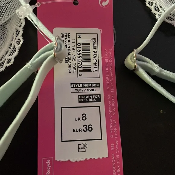 ✨✨ Host Pick! MS Boutique “Evaline” bralette new with tags size UK8 - Picture 9 of 10